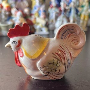 Vintage 1940's Made in Occupied Japan mioj Porcelain Salt & Pepper Rooster